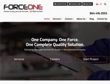 Tablet Screenshot of goforceone.com